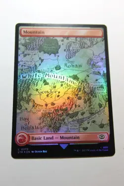 MTG Mountain x1-Foil -The Lord of the Rings: Tales of Middle-earth-Lightly Playe - Image 1