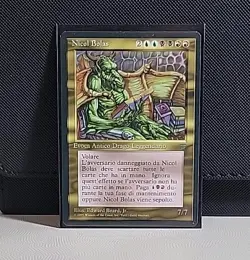 MTG Nicol Bolas Italian Legends Near Mint Condition Magic The Gathering - Image 1