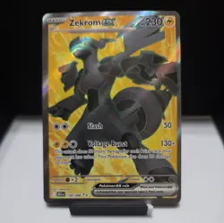 Zekrom ex 158/086 Pokemon Sv: Black Bolt Ultra Rare Full Art Near Mint - Image 1