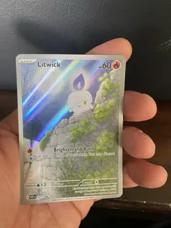 The Pokemon Company Litwick 101/086 Sv: White Flare Illustration Rare Holo 2025 - Image 3