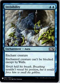 Invisibility - 61 - The List Reprints - Magic MTG - NM - B3G1 - Image 1