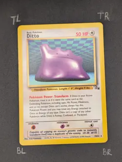 Pokemon TCG Ditto 18/62 Fossil Regular Non-Holo Vintage WOTC 1999 (NM) - Image 3