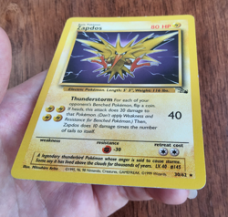 Pokemon TCG Zapdos Fossil 30/62 rare unlimited 1999 WOTC NM - Image 5