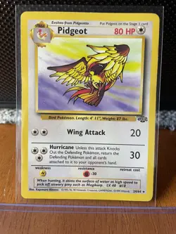 Pokemon TCG Pidgeot 24/64 Jungle Unlimited - NM - Image 1