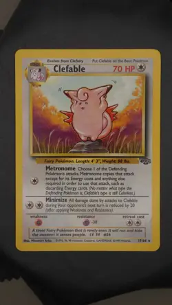 Clefable NM Jungle 17/64 Vintage Pokemon - Image 1