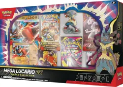 Pokemon TCG Mega Lucario ex Figure Collection Box Sealed New - Image 3