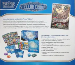 Pokemon TCG Stellar Crown Elite Trainer Box ETB Sealed New - Image 2