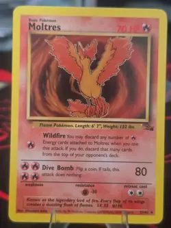 Pokemon TCG: Moltres - 27/62 - WOTC Fossil (Unlimited) - NM - Image 3