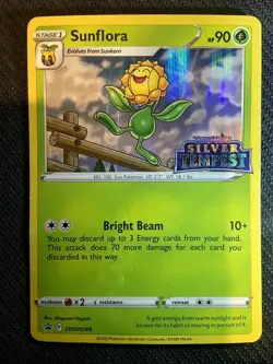 Sunflora SWSH269 Prerelease Sword & Shield Promo Pokemon English Holofoil 2022 - Image 1