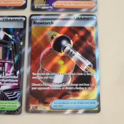 Pokemon Full Art Ultra Rare Lot of 4 Clemont, Caretaker, Battle Cage, Blowtorch - Image 4