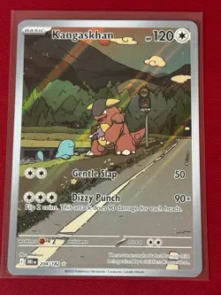 Kangaskhan 204/182 Illustration Rare Pokemon TCG SV10: Destined Rivals DRI NM - Image 1