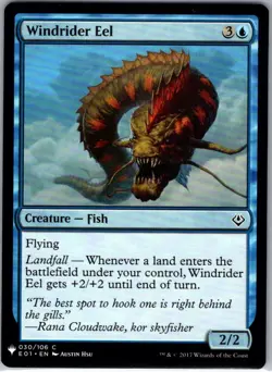 Windrider Eel - 30 - The List Reprints - Magic MTG - NM - B3G1 - Image 1
