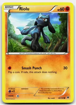 RIOLU 46/124 COMMON FATES COLLIDE POKEMON MP - Image 1