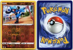 RIOLU 078/172 COMMON BRILLIANT STARS POKEMON REVERSE HOLO MP - Image 3