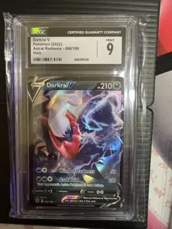 Pokemon Darkrai V 098/189 Swsh10 Astral Radiance Ultra Rare Holo CGC 9 English - Image 1