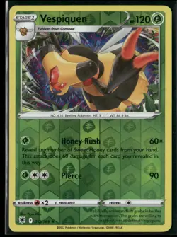 Pokemon SWSH10: Astral Radiance #012/189 Vespiquen Reverse Holo Rare, NM - Image 1