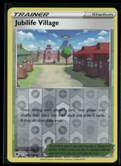Pokemon SWSH10: Astral Radiance #148/189 Jubilife Village Reverse Holo Unc, NM - Image 1