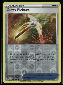 Pokemon SWSH10: Astral Radiance #145/189 Gutsy Pickaxe Reverse Holo Unc, NM/LP - Image 1