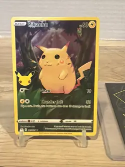 FULL ART Pikachu 005/025 Pokemon 25th Anniversary Celebrations Holo Foil - LP - Image 2