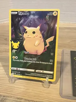 FULL ART Pikachu 005/025 Pokemon 25th Anniversary Celebrations Holo Foil - LP - Image 3