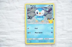 2021 PROMO Piplup 20/25 HOLO Pokemon 25th Anniversary Celebrations Mcdonalds NM - Image 1