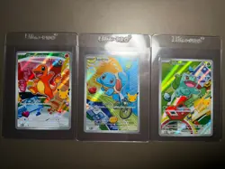 Pokemon TCG First Partner Illustration Collection Series 1 Kanto GEN 1 Starters - Image 1