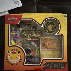 Pokemon TCG Pokemon Day 2026 Collection Box Pikachu Promo Booster English - Image 1