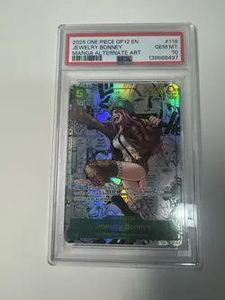 One Piece 2025 Jewelry Bonney Manga Alternate Art OP12-118 SEC PSA 10 Gem Mint - Image 2