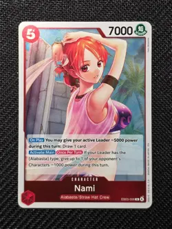 Nami (006) EB03-006 Extra Booster: One Piece Heroines Edition Foil Rare - Image 1