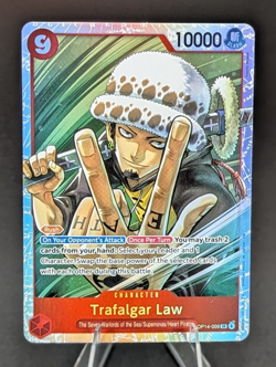 One Piece Trafalgar Law OP14-009 (SR) The Azure Sea's Seven (OP14) - Image 1