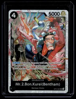 One Piece CCG MR.2.BON.KUREI (Bentham) OP14-091 Alt Art English Near Mint Cond. - Image 1