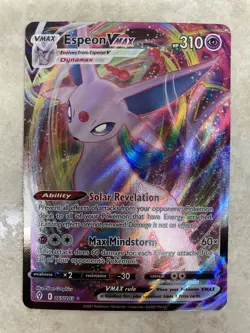 Espeon VMAX 065/203 Ultra Rare Pokemon Card Evolving Skies NM - Image 1