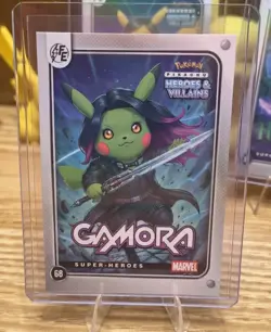 Pikachu Cosplay - Guardians 3 Card Set - Gamora Mantis Nebula - FE - Holo - NM - Image 2