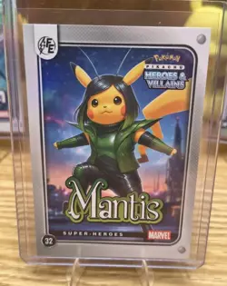 Pikachu Cosplay - Guardians 3 Card Set - Gamora Mantis Nebula - FE - Holo - NM - Image 4