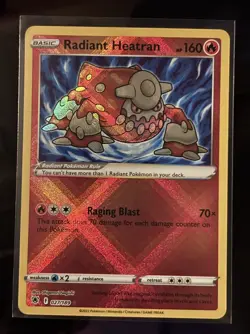 🪩 Pokemon TCG Radiant 4-Card Lot Alakazam Heatran Hawlucha Eternatus - Image 4