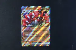 Incineroar ex 034/162 Holo Pokemon Card Scarlet Violet Temporal Forces NEAR MINT - Image 1