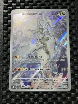 Pokemon TCG N's Reshiram Holo Card 167/159 Sv09 Illustration Rare FRENCH NM - Image 1