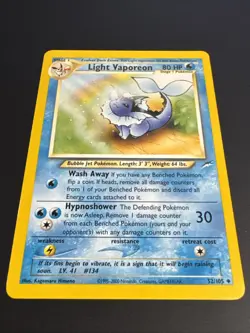 Light Vaporeon - 52/105 - Pokemon Neo Destiny Unlimited Card WOTC NM - Image 2