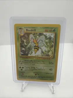 Beedrill 17/102 Original Non Holo Rare Base Set Pokemon Card 1999 WOTC TCG LP - Image 1