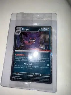 Pokemon TCG Holo Gengar GameStop Sealed Promo Card Partial SWIRLSU Mind Jack - Image 4