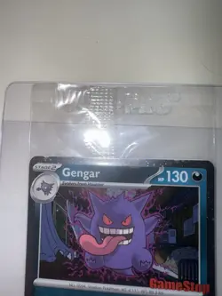 Pokemon TCG Holo Gengar GameStop Sealed Promo Card Partial SWIRLSU Mind Jack - Image 5