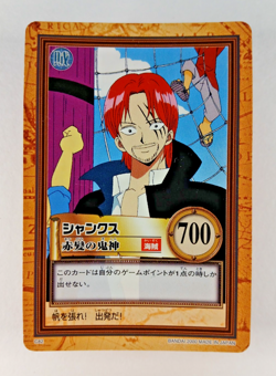 Shanks, Red Haired God - C82 - One Piece Carddass Hyper Battle card (2000 Japan) - Image 1