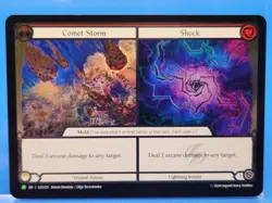 FAB LGS335 Comet Storm Shock Cold Foil Promo Card Flesh & Blood TCG Near Mint - Image 1