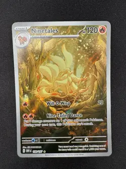 Ninetales 199/197 Illustration Rare Obsidian Flames Pokemon Card NM - Image 1