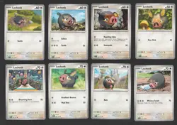 Lechonk Pokemon Card Collection Set of 8 English Cards Cute Colorless - Image 1