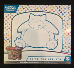 Pokemon Scarlet & Violet 151 Elite Trainer Box ETB Snorlax Artwork 2023 Sealed - Image 1