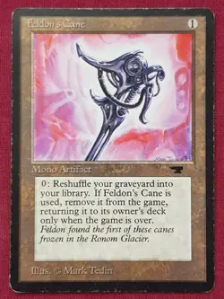 Magic The Gathering ANTIQUITIES FELDON'S CANE artifact card MTG - Image 1