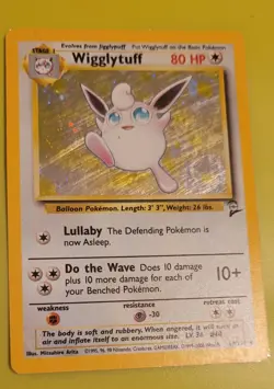 Pokemon TCG Wigglytuff 19/130 Base Set 2 Holo NM - WoTC - Image 1