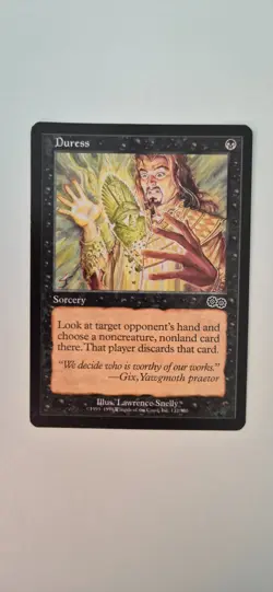 MTG - Duress - Urza's Saga - Magic the Gathering - VG/LP #1 - Image 1