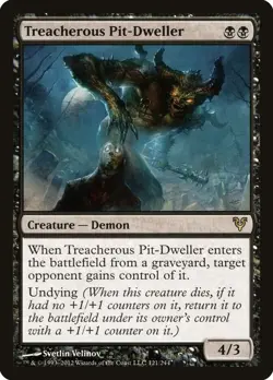 Treacherous Pit-Dweller 121/244 MTG Regular Rare Avacyn Restored - Image 1